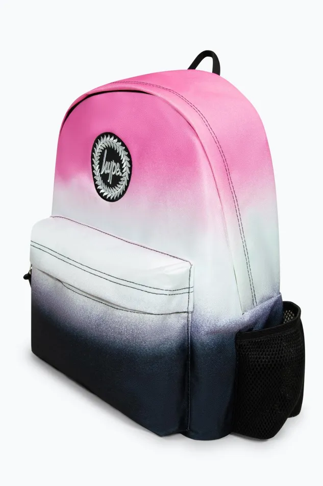 Just Hype Backpacks Hype Iconic PinkWhiteBlack Fade Girls Backpack