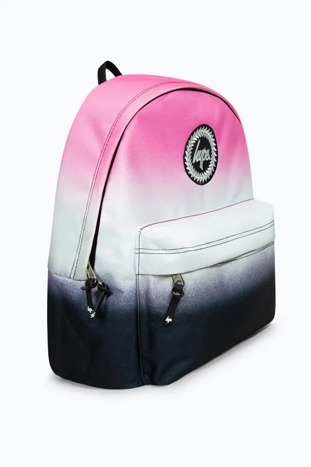 Just Hype Backpacks Hype Iconic PinkWhiteBlack Fade Girls Backpack