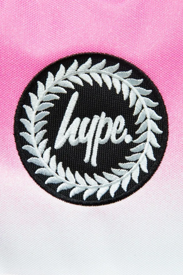 Just Hype Backpacks Hype Iconic PinkWhiteBlack Fade Girls Backpack