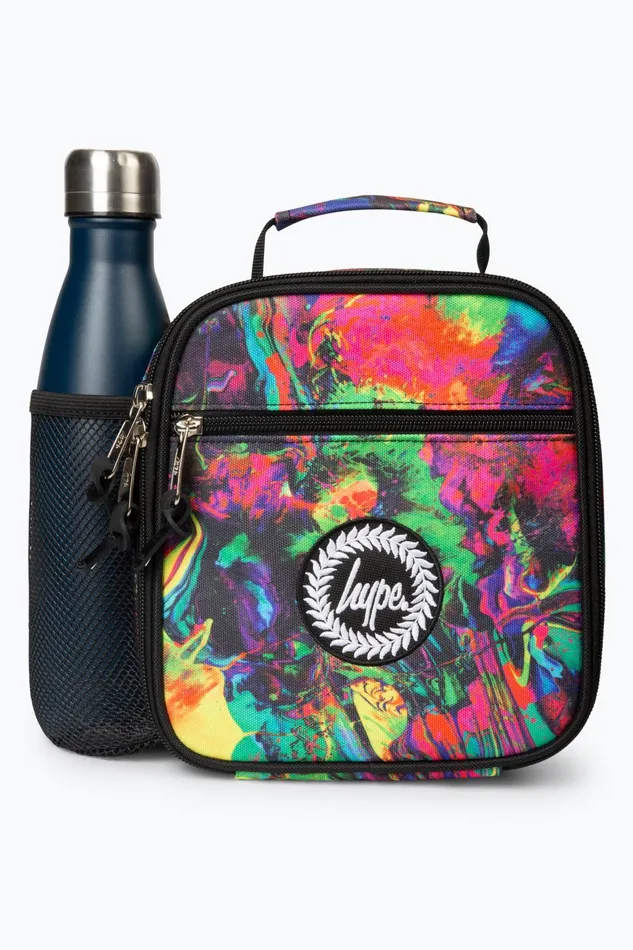 Just Hype Lunch Boxes Hype Kids Multi Abstract Paint Lunch Box