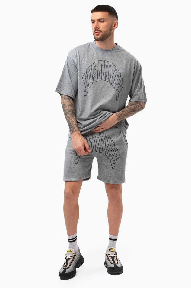 Just Hype Swimwear and Shorts Justhype Mens Grey Marl College Outline Shorts Just Hype Swimwear and Shorts Justhype Mens Grey Marl College Outline Shorts