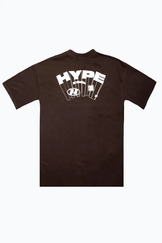 Just Hype TShirts and Vests Hype Boys Charcoal Stack TShirt