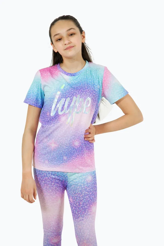 Just Hype TShirts Hype Girls Multi Star Dust TShirt