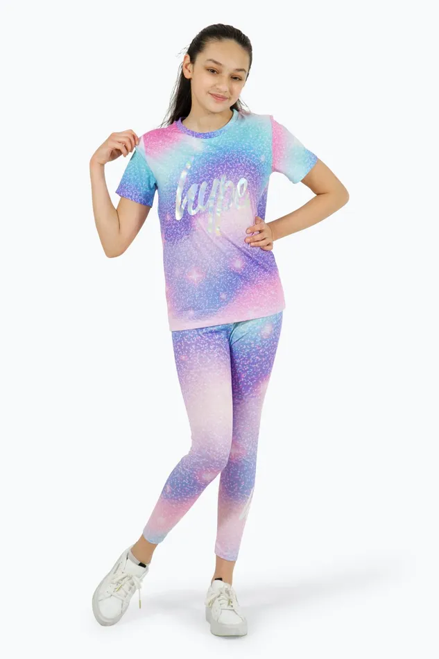 Just Hype TShirts Hype Girls Multi Star Dust TShirt