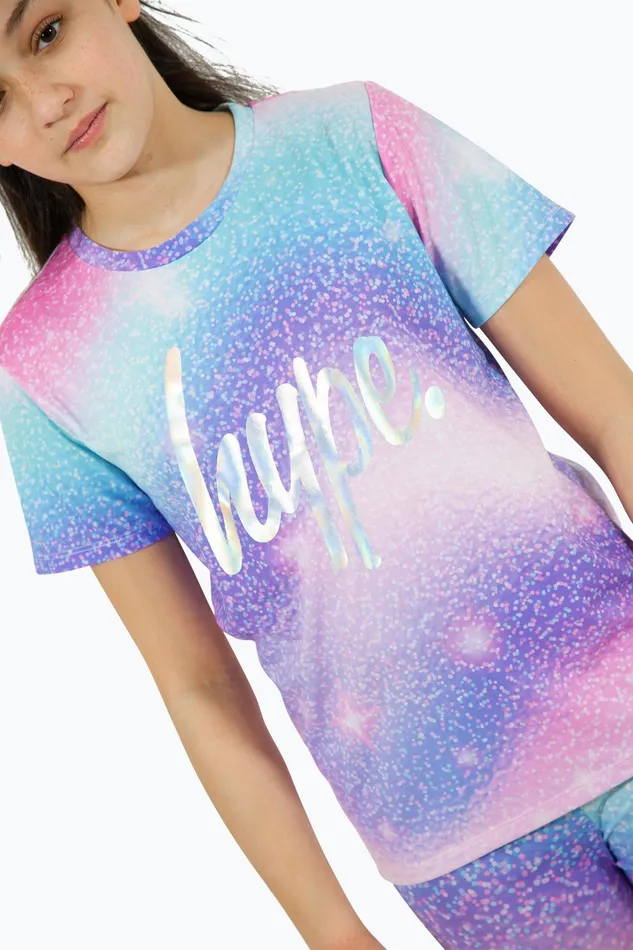 Just Hype TShirts Hype Girls Multi Star Dust TShirt