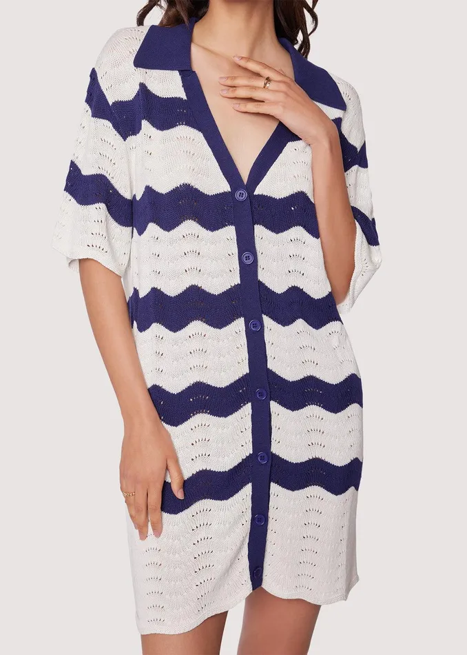 Kairi Shirt Dress Creamnavy Women Lost Wander Dresses
