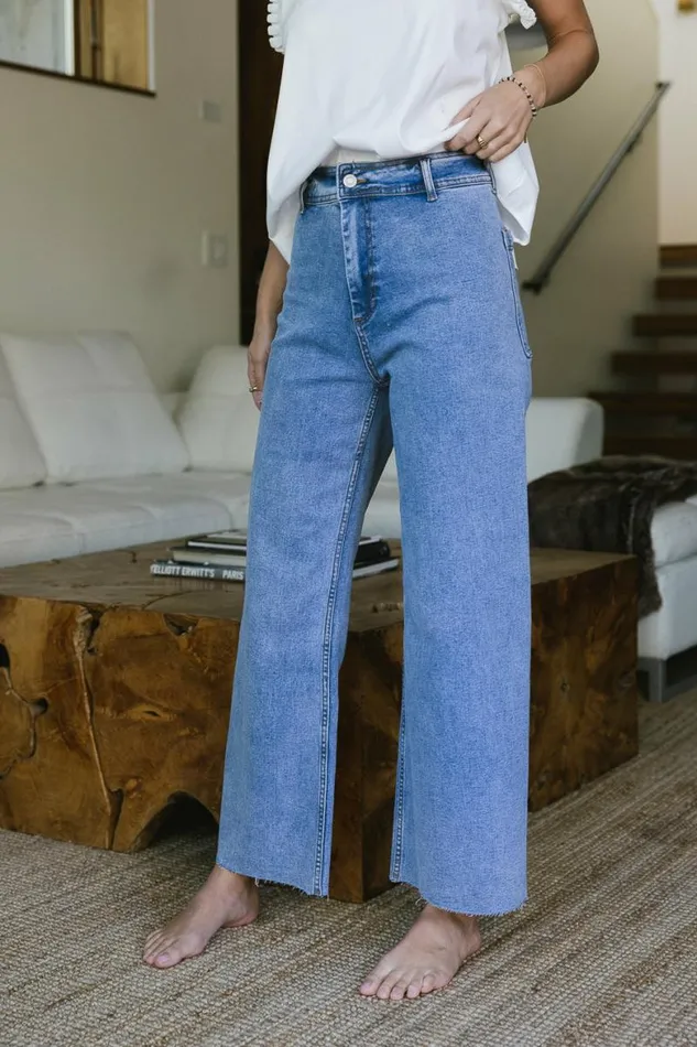 Kennedy Wide Leg Jeans Light Wash Women Bohme Denim