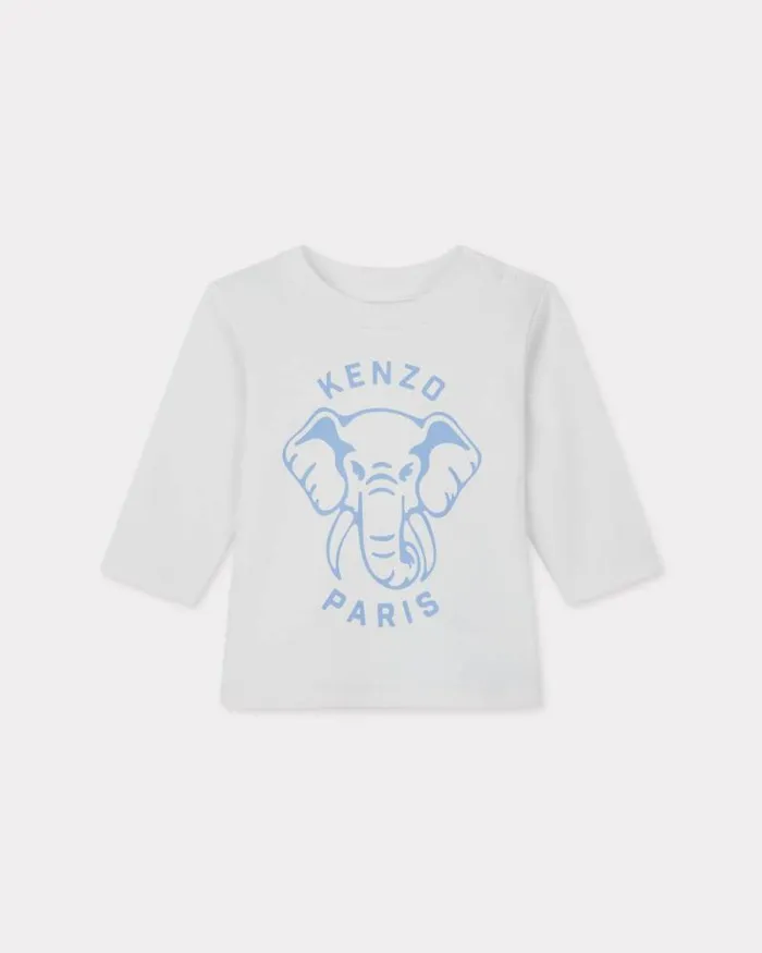 Kids 3piece Cotton Set Light Blue Kenzo Babies 1 Month 8211 2 Years
