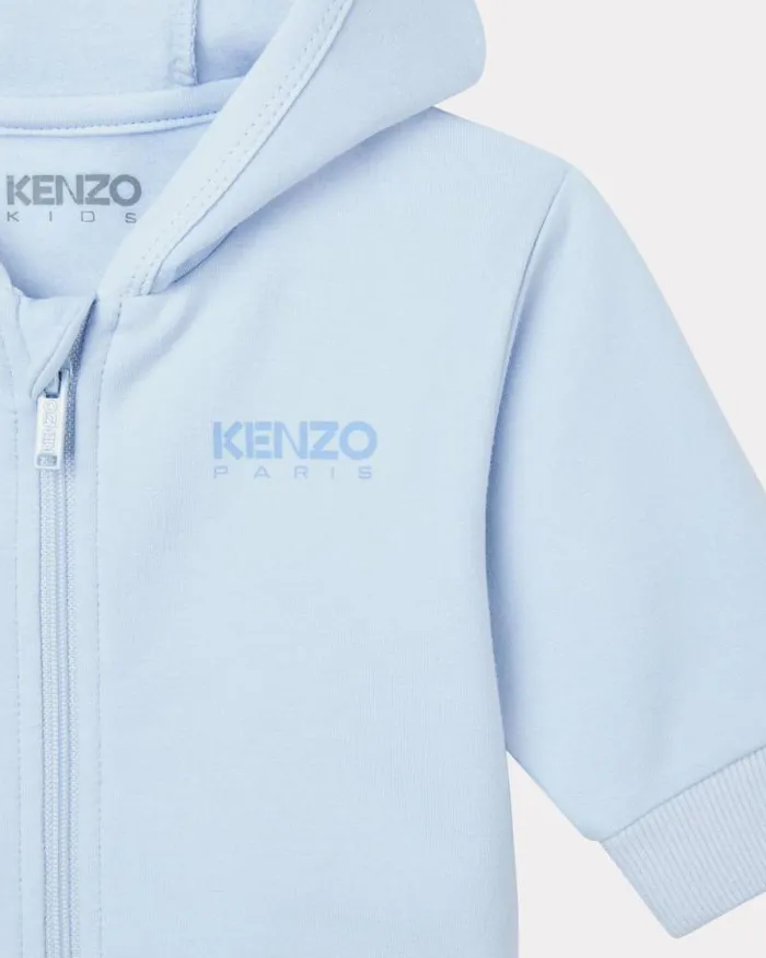 Kids 3piece Cotton Set Light Blue Kenzo Babies 1 Month 8211 2 Years