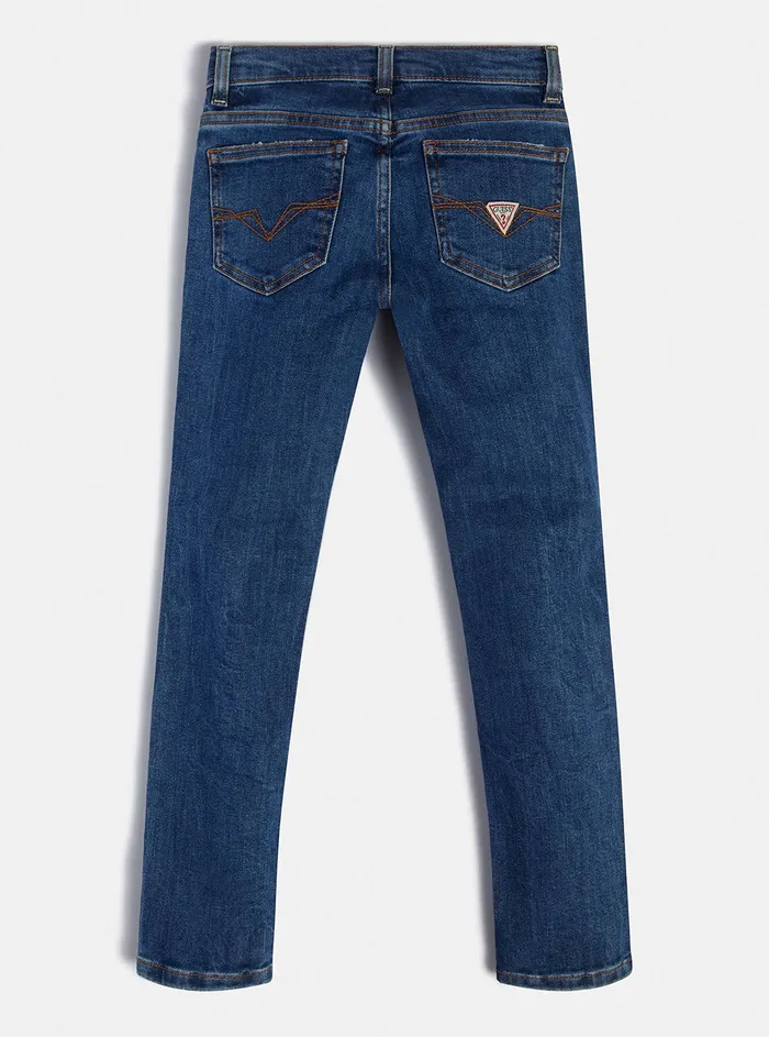 Kids Big Boy GUESS Eco Deep Indigo Denim Skinny Pants 716 Kids Big Boy GUESS Eco Deep Indigo Denim Skinny Pants 716