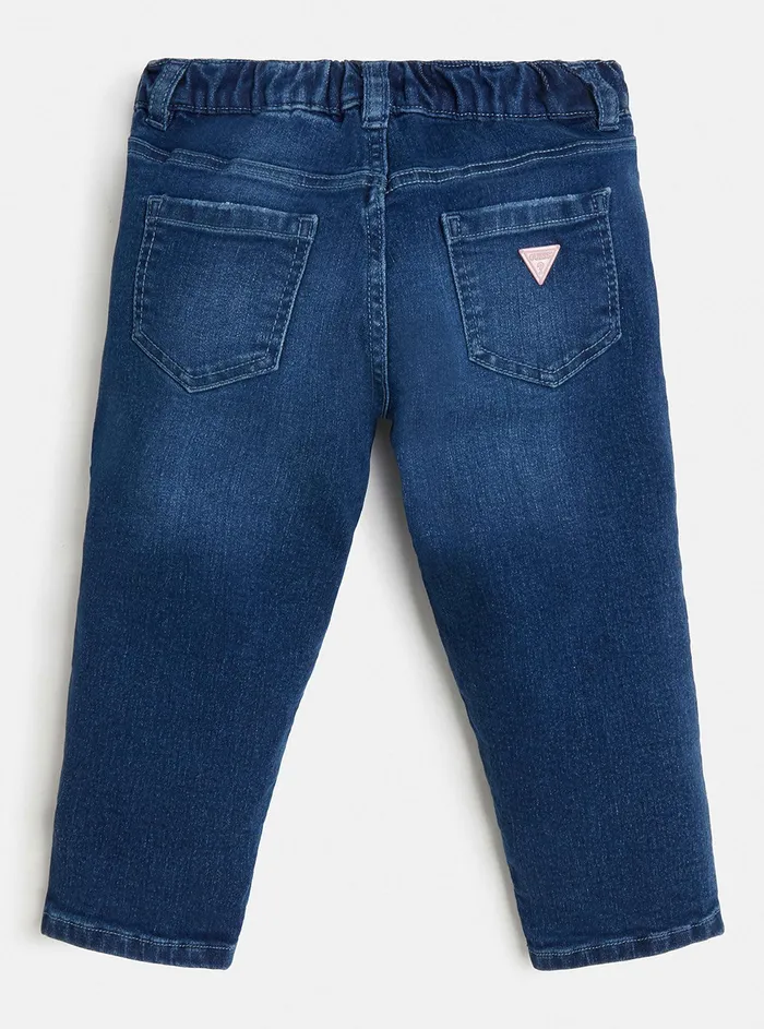 Kids Big Girl GUESS Heart Logo Wash Denim Pants 27 Kids Big Girl GUESS Heart Logo Wash Denim Pants 27