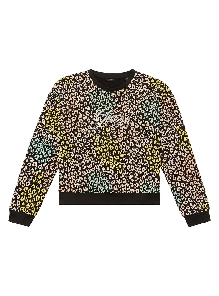 Kids Big Girl GUESS Multicolour Leopard Top 716