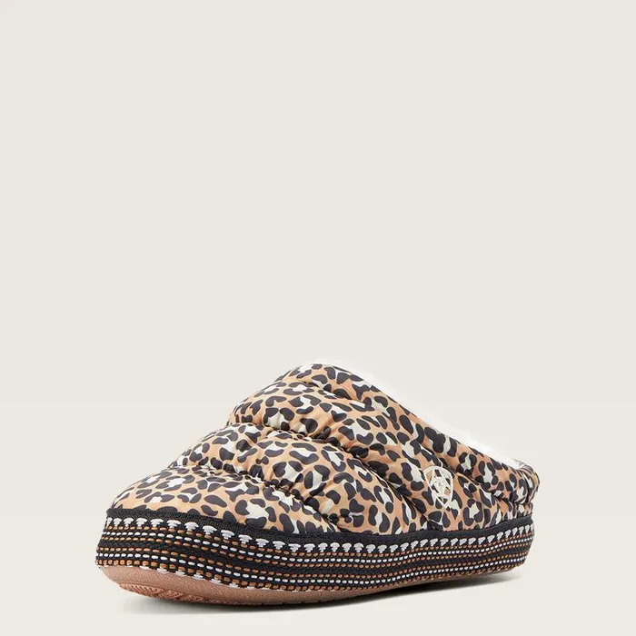 Kids Big Kids039 Footwear Ariat Crius Clog Slipper Tan Leopard Print
