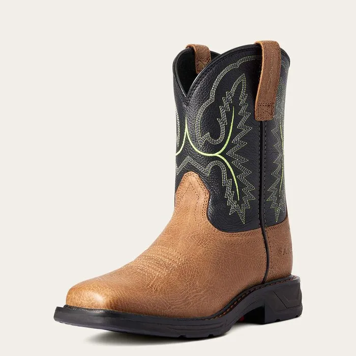 Kids Big Kids039 Footwear Ariat WorkHog XT Wide Square Toe Boot Tumbled Bark