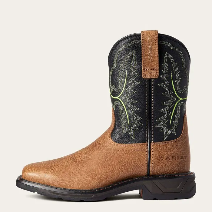 Kids Big Kids039 Footwear Ariat WorkHog XT Wide Square Toe Boot Tumbled Bark Kids Big Kids039 Footwear Ariat WorkHog XT Wide Square Toe Boot Tumbled Bark