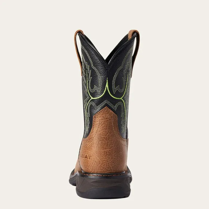 Kids Big Kids039 Footwear Ariat WorkHog XT Wide Square Toe Boot Tumbled Bark Kids Big Kids039 Footwear Ariat WorkHog XT Wide Square Toe Boot Tumbled Bark