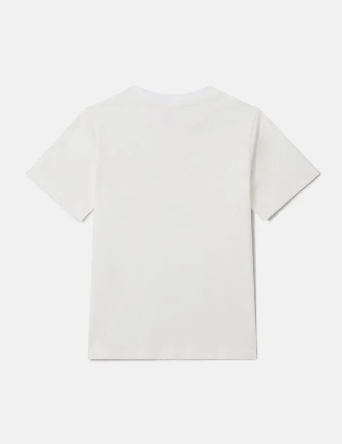 Kids Cosmic Cowboy Graphic Logo TShirt Ivory Stella McCartney TShirts And Sweatshirt Kids Cosmic Cowboy Graphic Logo TShirt Ivory Stella McCartney TShirts And Sweatshirt