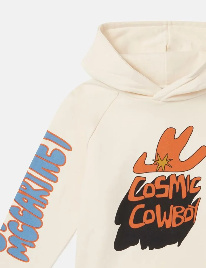 Kids Cosmic Cowboy Hoodie Beige Stella McCartney TShirts And Sweatshirt Kids Cosmic Cowboy Hoodie Beige Stella McCartney TShirts And Sweatshirt