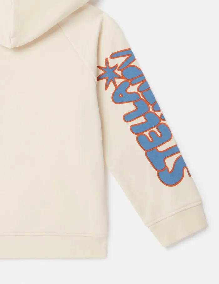 Kids Cosmic Cowboy Hoodie Beige Stella McCartney TShirts And Sweatshirt Kids Cosmic Cowboy Hoodie Beige Stella McCartney TShirts And Sweatshirt