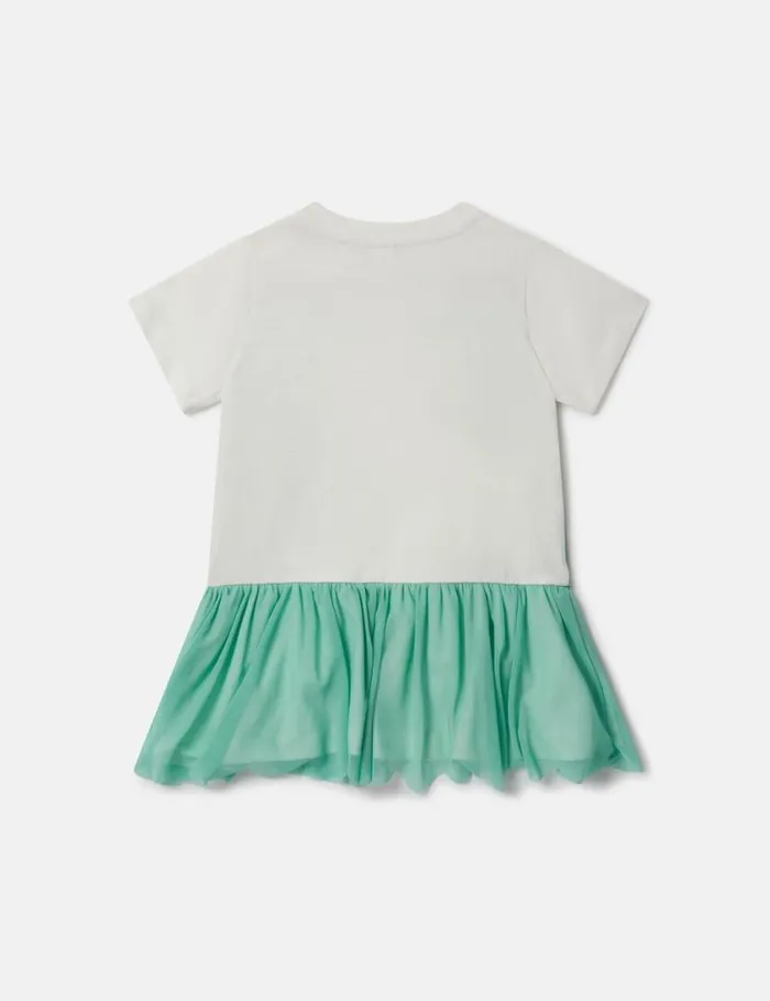 Kids Double Seahorse Print TShirt Dress Whitegreen Stella McCartney Dresses and Jumpsuits Kids Double Seahorse Print TShirt Dress Whitegreen Stella McCartney Dresses and Jumpsuits