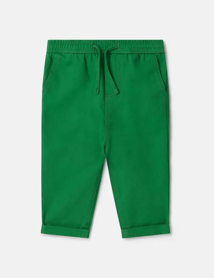 Kids Drawstring Joggers Green Stella McCartney Pants and Shorts