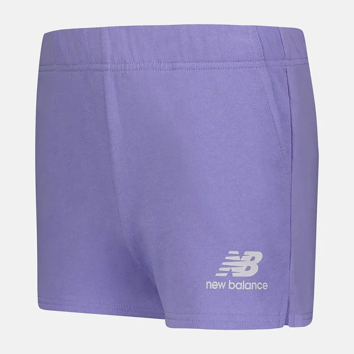 Kids Essentials Fleece Short Vibrant Violet New Balance Bottoms