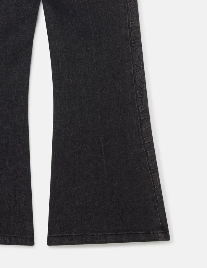 Kids Flared Denim Jeans Black Stella McCartney Pants and Shorts Kids Flared Denim Jeans Black Stella McCartney Pants and Shorts