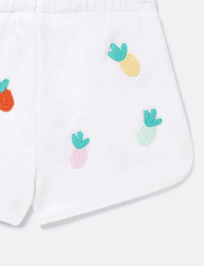 Kids Fruit Crochet Jersey Shorts Ivory Stella McCartney Pants and Shorts Kids Fruit Crochet Jersey Shorts Ivory Stella McCartney Pants and Shorts