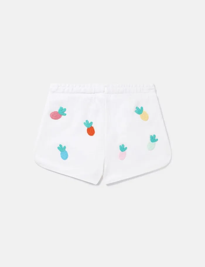 Kids Fruit Crochet Jersey Shorts Ivory Stella McCartney Pants and Shorts Kids Fruit Crochet Jersey Shorts Ivory Stella McCartney Pants and Shorts
