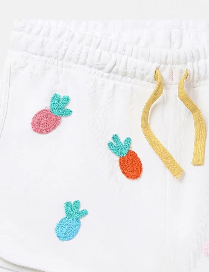Kids Fruit Crochet Jersey Shorts Ivory Stella McCartney Pants and Shorts Kids Fruit Crochet Jersey Shorts Ivory Stella McCartney Pants and Shorts