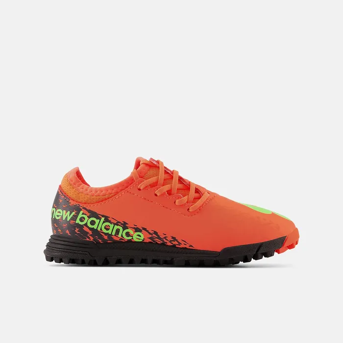 Kids Furon V7 Dispatch Junior TF Neon Dragonfly With Black And Coloro Green New Balance Cleats