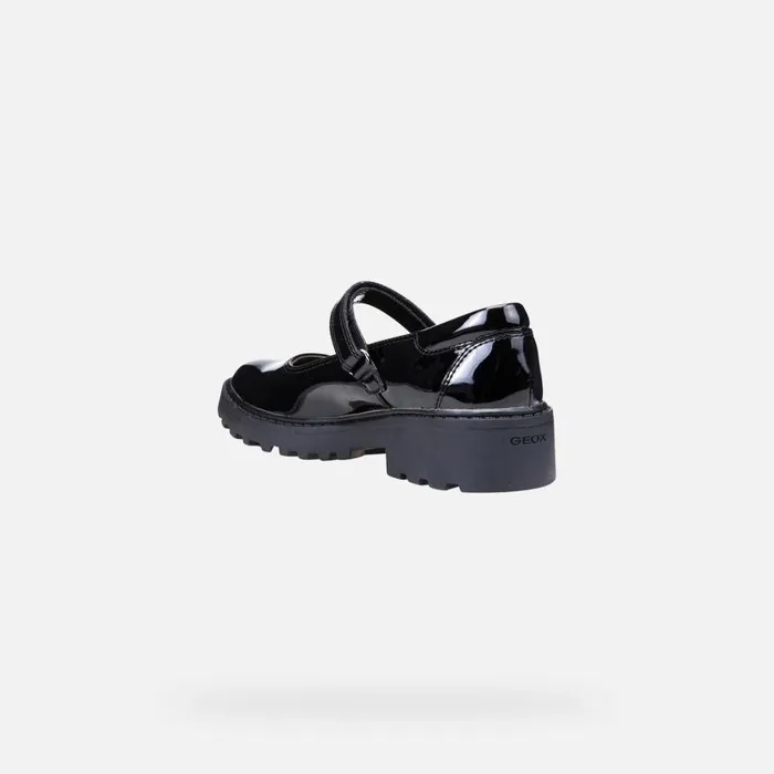 Kids Geox Ballerinas CASEY Junior Girl039s Patent Leather Ballerina Flats Geox Black