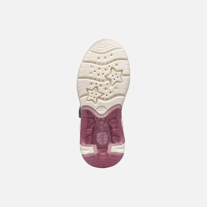Kids Geox Sneakers FADINLIGHT GIRL GreyRose Low Top Sneakers Greyrose