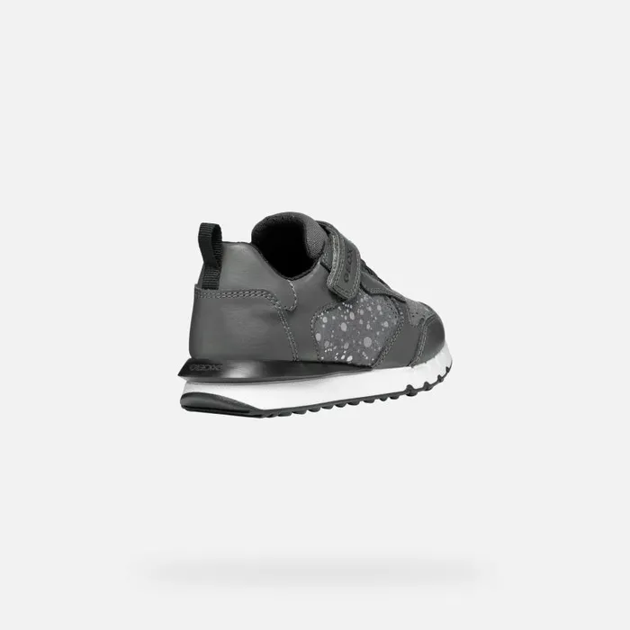Kids Geox Sneakers FASTICS GIRL Dark Grey Low Top Sneakers Dark Grey