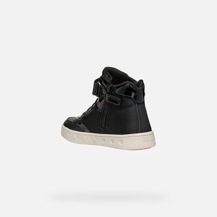 Kids Geox Sneakers SKYLIN JUNIOR Black Minnie Black