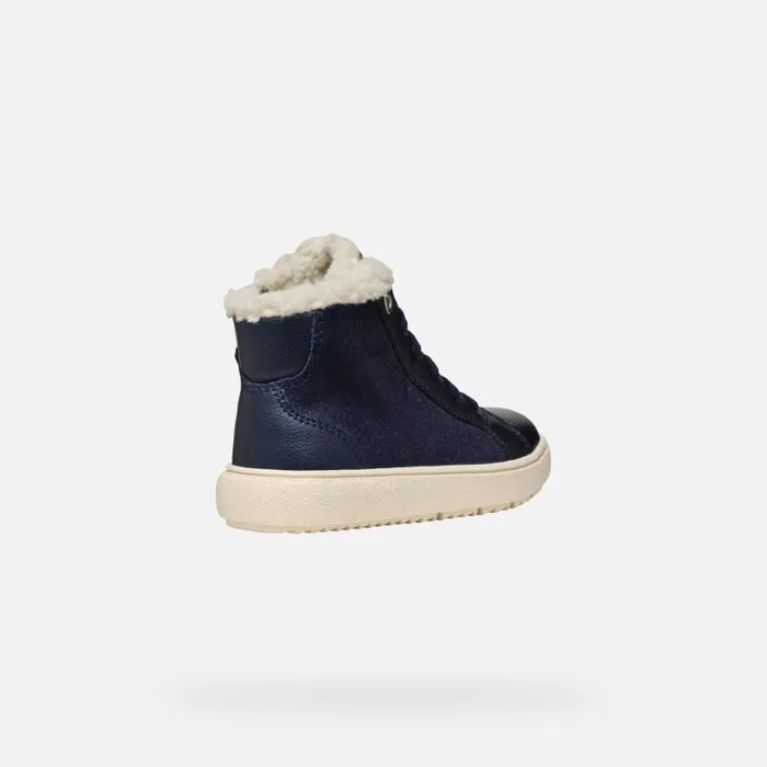 Kids Geox Sneakers THELEVEN ABX GIRL Dark Navy High Top Sneakers Dark Navy