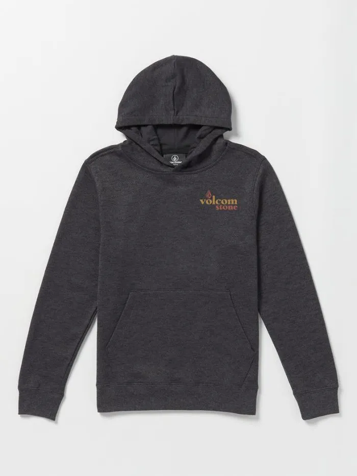 Kids Hoodies and Sweatshirts Volcom Big Boys Stone Bubbled Hoodie 8211 Heather Black