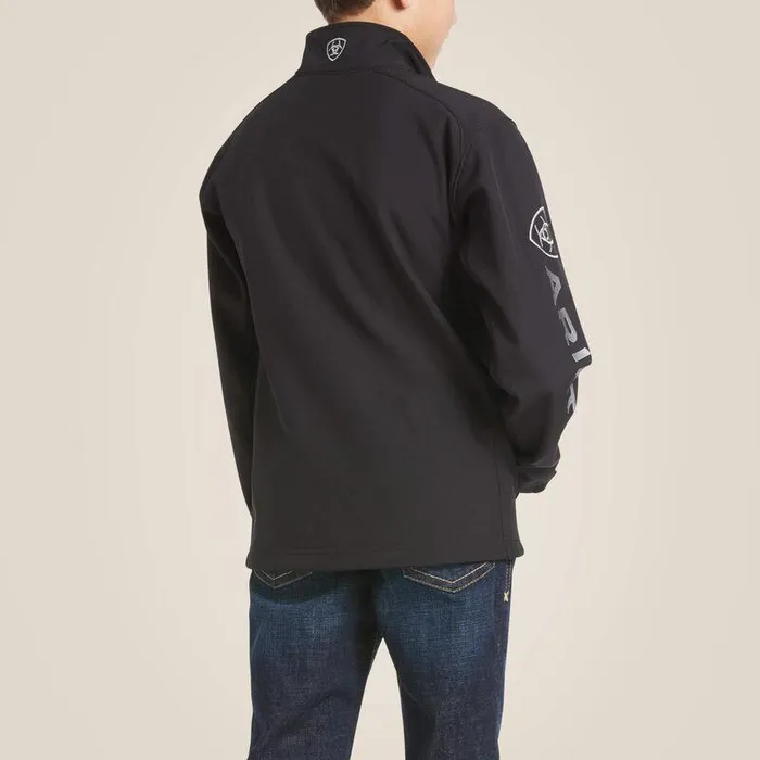 Kids Jackets and Vests Ariat Logo 20 Softshell Jacket Blackandsilver