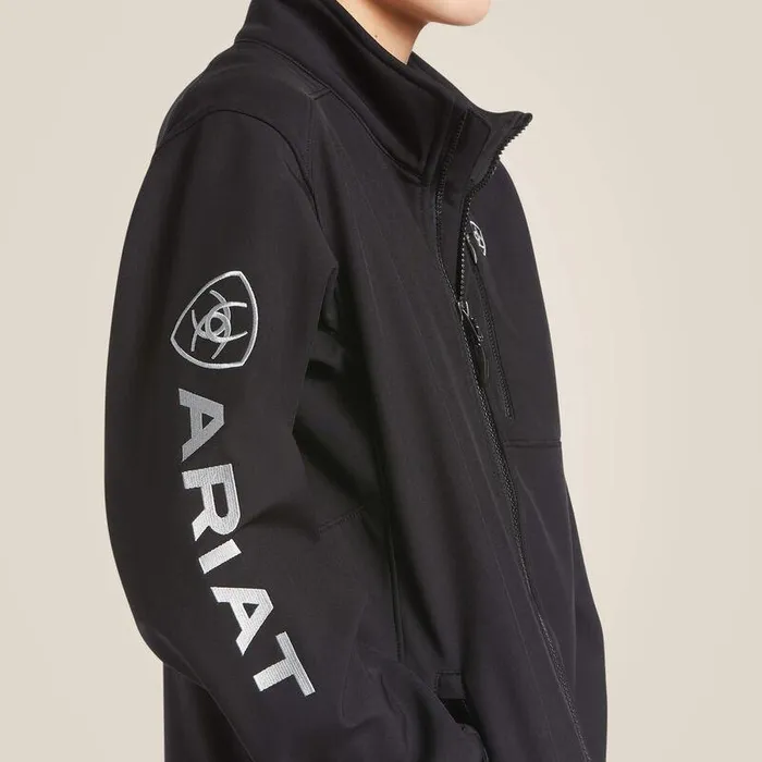 Kids Jackets and Vests Ariat Logo 20 Softshell Jacket Blackandsilver