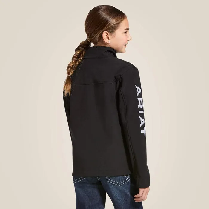Kids Jackets and Vests Ariat New Team Softshell Jacket Black Kids Jackets and Vests Ariat New Team Softshell Jacket Black