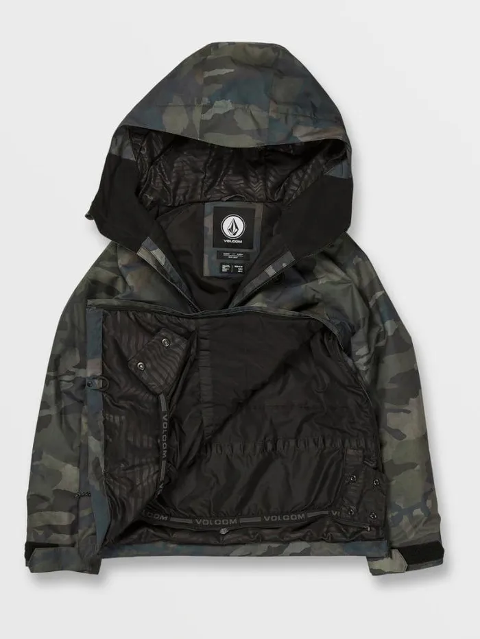 Kids Jackets Volcom Sluff Insulated Pullover 8211 Cloudwash Camo