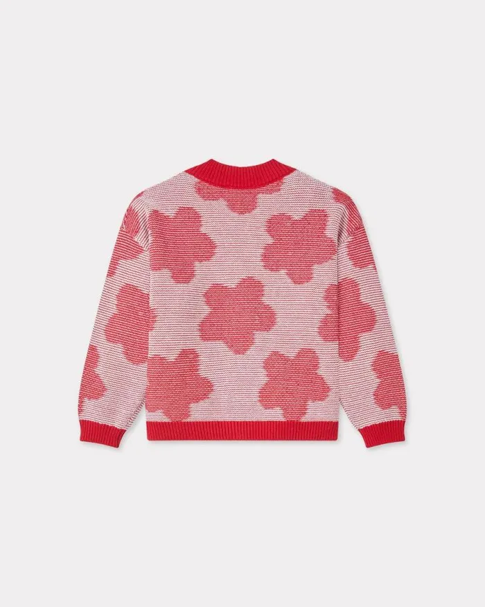 Kids Knitted Cardigan Cherry Kenzo Tshirts And Sweatshirts