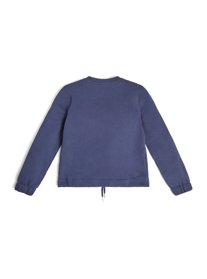 Kids Little Boy GUESS Blue Logo Active Jumper 414 Kids Little Boy GUESS Blue Logo Active Jumper 414