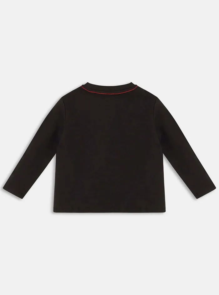 Kids Little Boy GUESS Eco Black Triangle Logo Tshirt 27 Kids Little Boy GUESS Eco Black Triangle Logo Tshirt 27