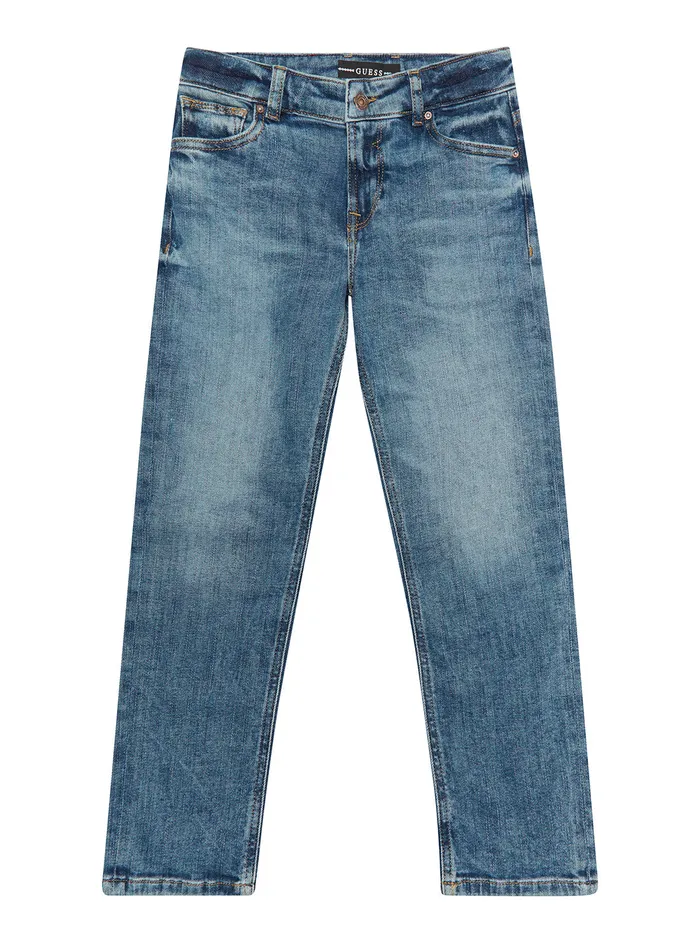 Kids Little Boy GUESS Pearl Blue Denim Straight Leg Jeans 27