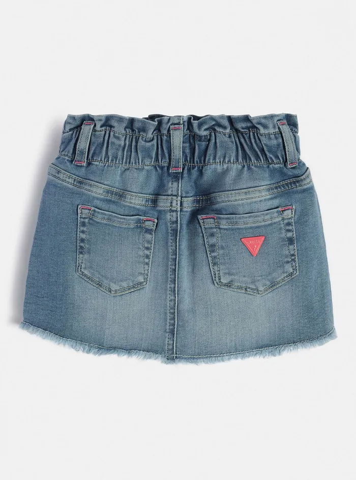 Kids Little Girl GUESS Light Wash Embellished Denim Skirt 27 Kids Little Girl GUESS Light Wash Embellished Denim Skirt 27