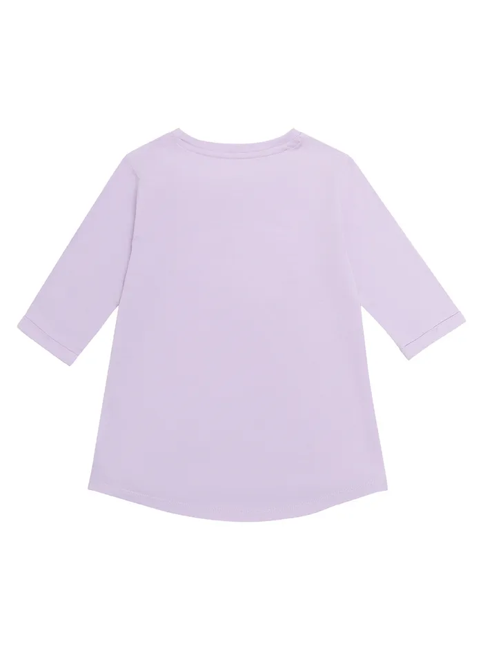 Kids Little Girl GUESS Lilac Logo Tshirt 27 Kids Little Girl GUESS Lilac Logo Tshirt 27