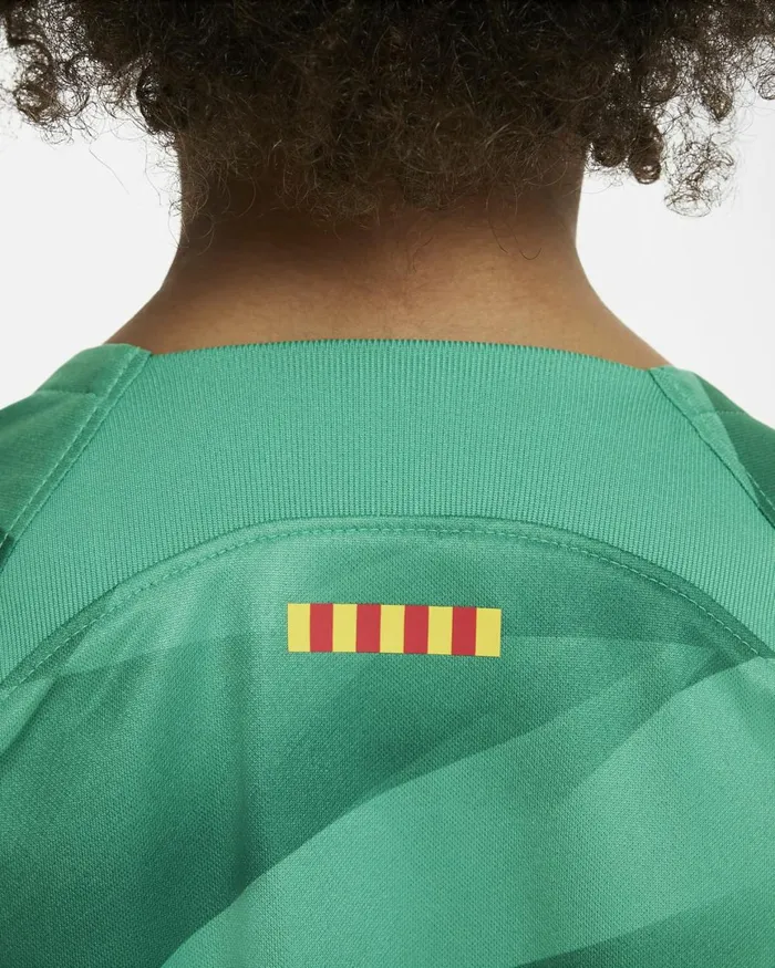 Kids Nike All Accessories And Equipment FC Barcelona 202324 Goalkeeper Stadium Greenstadium Greenmalachitewhite