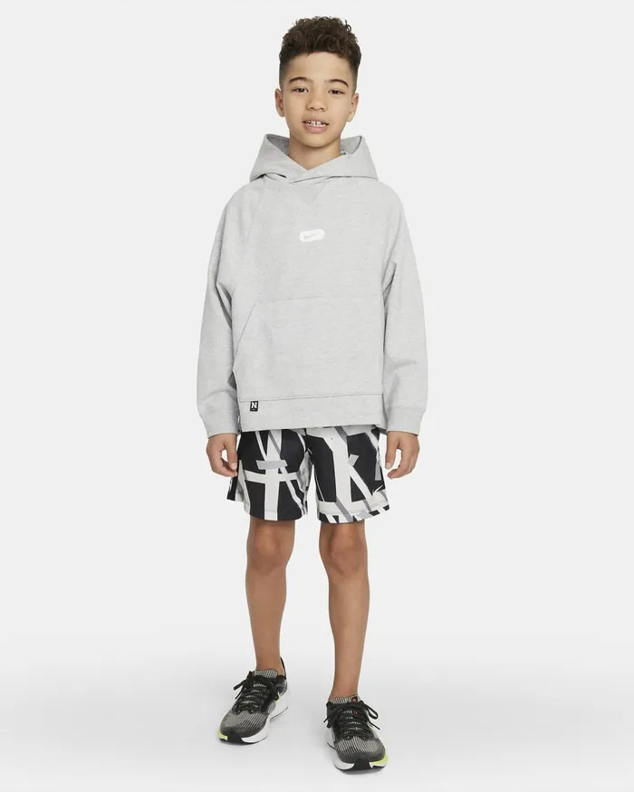 Kids Nike All Clothing DriFIT Athletics Light Smoke Greyheatherwhite