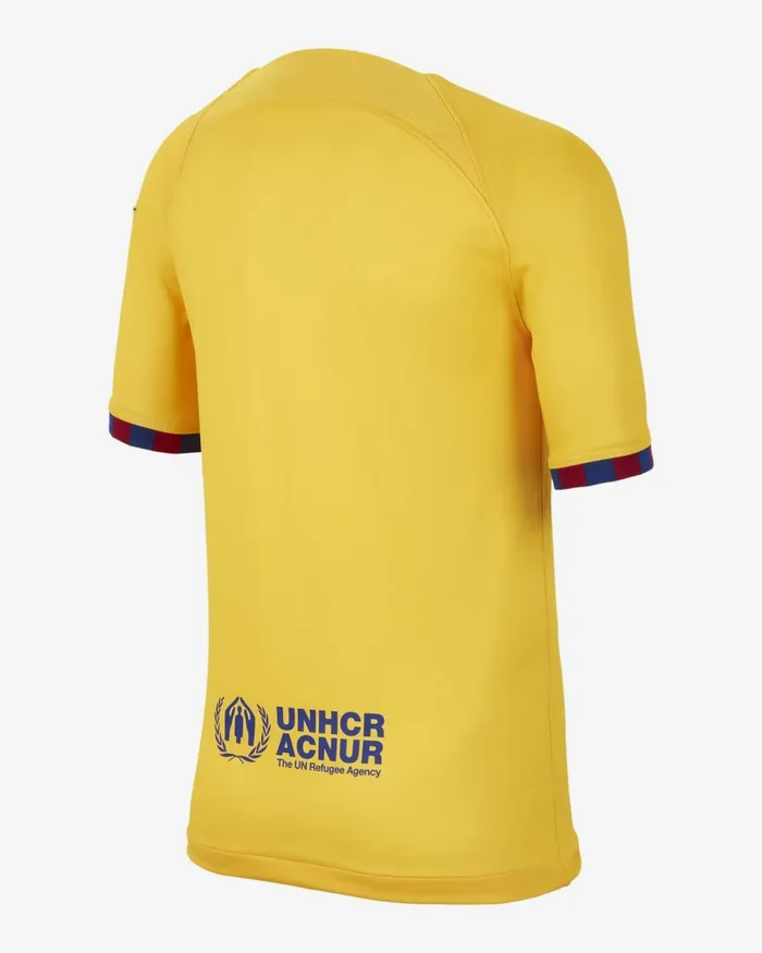 Kids Nike All Clothing FC Barcelona 202324 Stadium Fourth Amarillouniversity Reddeep Royal Blue